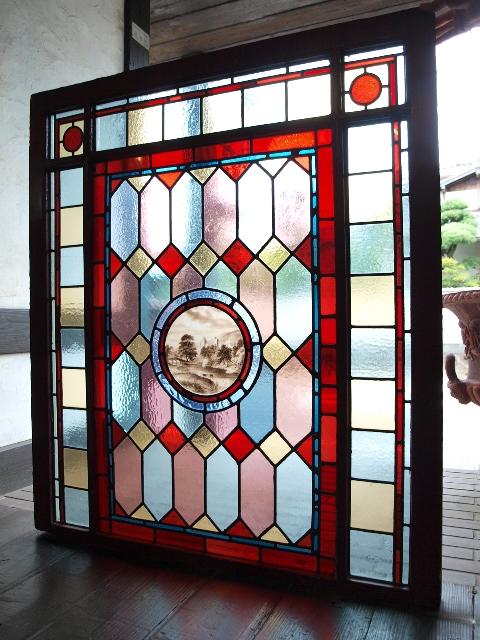 ステンドグラス - 絵付け(12028-2) | アンティークハウス ポートベロ