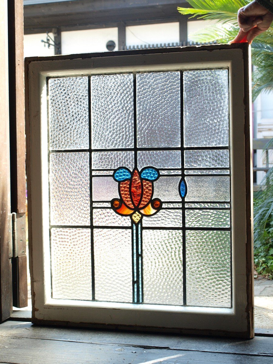 ステンドグラス - 花柄(12269) | アンティークハウス ポートベロ